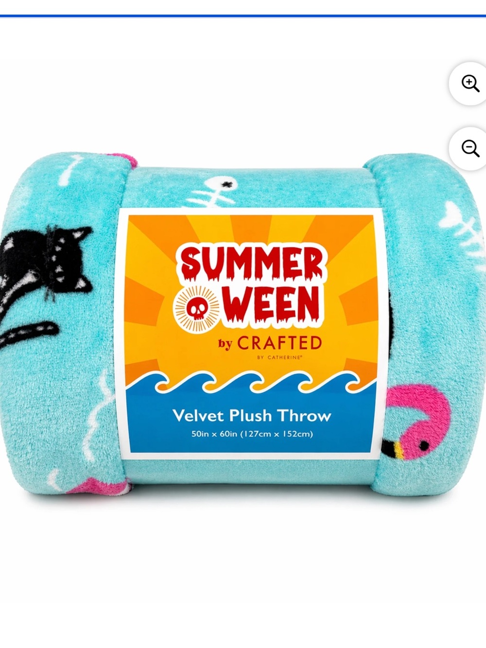 Summerween Blanket - Skeleton Cats
